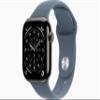 Apple Watch Series 11 [GPS + Cellular, 42mm] Slate Titanium Case with Anchor Blue Sport Band, M/L (Renewed) view 1
