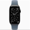 Apple Watch Series 11 [GPS + Cellular, 42mm] Slate Titanium Case with Anchor Blue Sport Band, M/L (Renewed) view 2