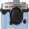 BMAOLLONGB X-T30 III Case, Handmade PU Litchi Leather Half Camera Case Bag Cover Bottom Opening Version for Fujifilm XT30 X-T30 III/II With Hand Strap (Blue) view 1