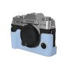 BMAOLLONGB X-T30 III Case, Handmade PU Litchi Leather Half Camera Case Bag Cover Bottom Opening Version for Fujifilm XT30 X-T30 III/II With Hand Strap (Blue) view 4