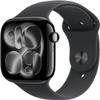 Apple Watch Series 11 [GPS + Cellular, 46mm] Natural Titanium Case with Stone Gray Sport Band, M/L (Renewed) view 1