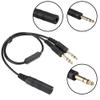 H - GA Helicopter Universal Aviation Headset Adapter, Aviation Headset Adapter with U174U Plug to GA Dual Plugs PJ055 and PJ068, Compatible for David Clark Cable, Strong Cab view 4