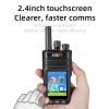 KSUN 4G Network Radio with Bluetooth WiFi Walkie Talkie Long Range 2.4-Inch Touch Screen LTE/POC Two Way Radio Push-to-Talk for Zello Android 9.0 Smart Mobile Radio,Type-C Charging,ZL65 (Black) view 4