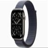 Apple Watch Series 11 [GPS + Cellular, 46mm] Natural Titanium Case with Anchor Blue Sport Loop Band, One Size (Renewed) view 1