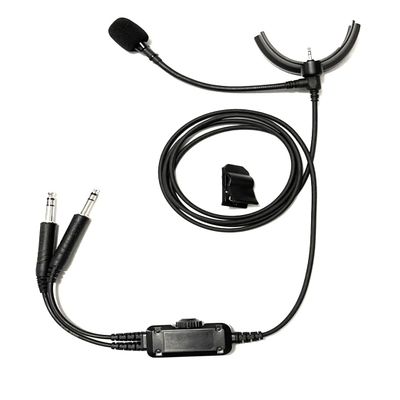 Crystal Mic Pro T with TSOd Intricon Microphone. Compatible with QC/ QC45 Noise Cancelling Headphones. Transforms Your Headphone into ANR Aviation Headset.