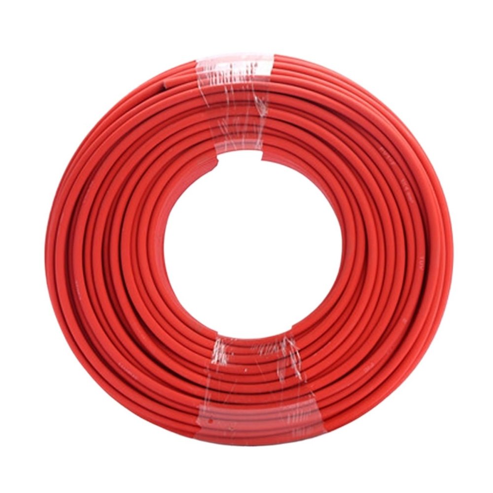 1pcs Photovoltaic Cable 14-10AWG 2.5-6mm Solar Power Wire TUV for PV Panels Red Black Jacket(Red-6M,14 AWG-2.5mm2)