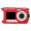 Xiuganpo Underwater Camera, 2.7K 48MP Water Digital Camera with 2.7 Inch Rear LCD Screen and 1.8 Inch Front Screen, Video Recorder for Snorkeling Swimming and Outdoor Adventures (Red) view 1