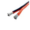 2 Pin Cable Double Silicone Wire Flat Insulation Soft Tinned Stranded Copper Wire LED Black(6M_8 AWG) view 2