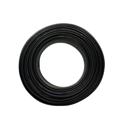 14/12/10 AWG Solar Photovoltaic Cable 2.5mm2 4mm2 6mm2 Panel DC Extension Black or Red Copper Wire(Red Cable,3 Meter_8 AWG 10 Square)
