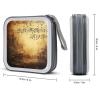 FodPand Sheet Music CD Case 40 Capacity DVD Case Hard Plastic Disc Booklet VCD Storage Box Portable Zipper DVD Holder Large Media Binder for Car Home Office Travel view 2