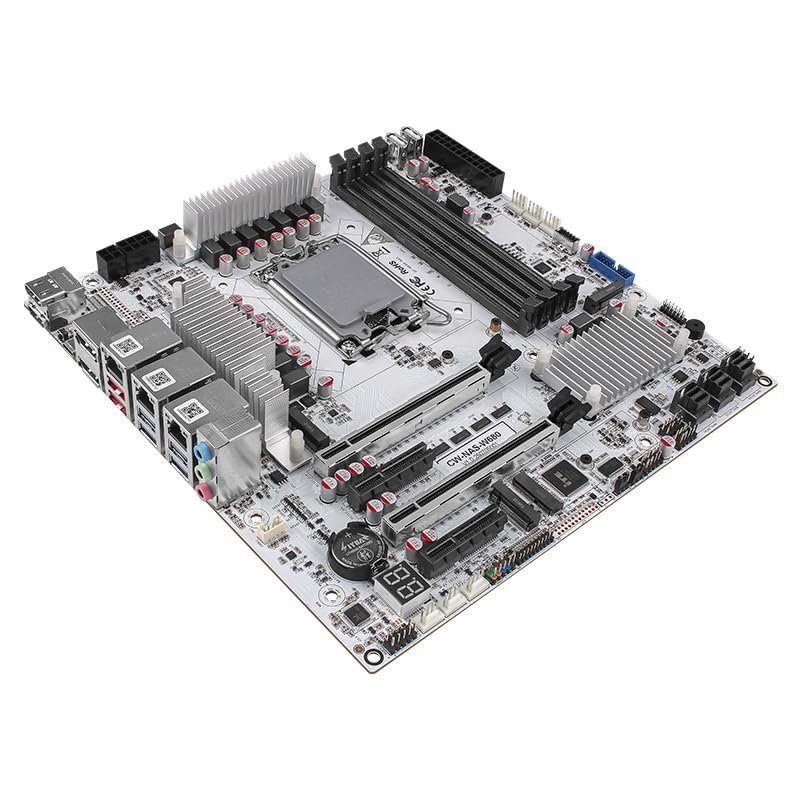 oaknode W680 12 Bay NAS ATX10Gbps Server NAS Motherboard Workstation/Server Grad Four ddr5 Two hdmi Two dp, 2x2.5G 3xnvme Support vPro Remote Management Function 3xSFF8643 (10G W680 NAS 3xSFF-8643)