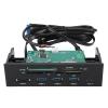 Aumotop Multi Function Internal Card Reader Dashboard with 6 Card Slots, USB 3.1 Port, Suitable for PC Front Panel Installation view 1
