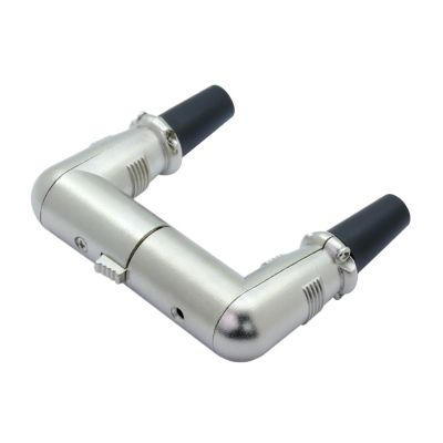 CTGFBUW 1pair/2pcs 3 Pin Male Female Plug Connectors Right Angle Microphone Speaker Audio Cable(Malex1 Femalex1)