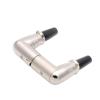CTGFBUW 1pair/2pcs 3 Pin Male Female Plug Connectors Right Angle Microphone Speaker Audio Cable(Malex1 Femalex1) view 2