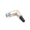 CTGFBUW 1pair/2pcs 3 Pin Male Female Plug Connectors Right Angle Microphone Speaker Audio Cable(Malex1 Femalex1) view 3