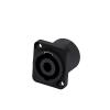 CTGFBUW 1pc 4Pins Speaker Wiring Connectors 4Poles Plug Female Jack Socket(1xF1003 Black) view 1