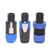 CTGFBUW 1pc 4Pins Speaker Wiring Connectors 4Poles Plug Female Jack Socket(1xF1003 Black) view 2