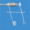 JGFDHKY Type C Dust Cap with Tail Protective Cover Dustproof Waterproof Cap PE Material for Type-c Data Cable 1000pcs view 2
