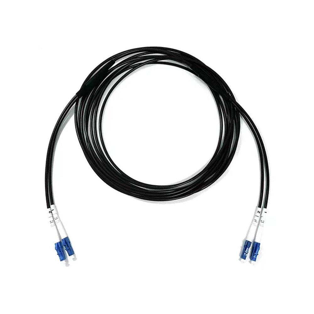 350m-500m LC Armored 2C Fiber Optic Patch Cable, Singlemode 3.00mm Waterproof 400m SC FC ST Angled Polish E2000 2 Core Jumper SM for Outdoor (1.476.4 ft LC-LC)