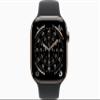 Apple Watch Series 11 [GPS + Cellular, 46mm] Gold Titanium Case with Black Sport Band, M/L (Renewed) view 2