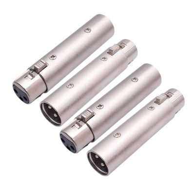 CTGFBUW 2PCS/4PCS Adapter Male to Female to Microphone Audio Converter 3 Pin Cable(4PCS)