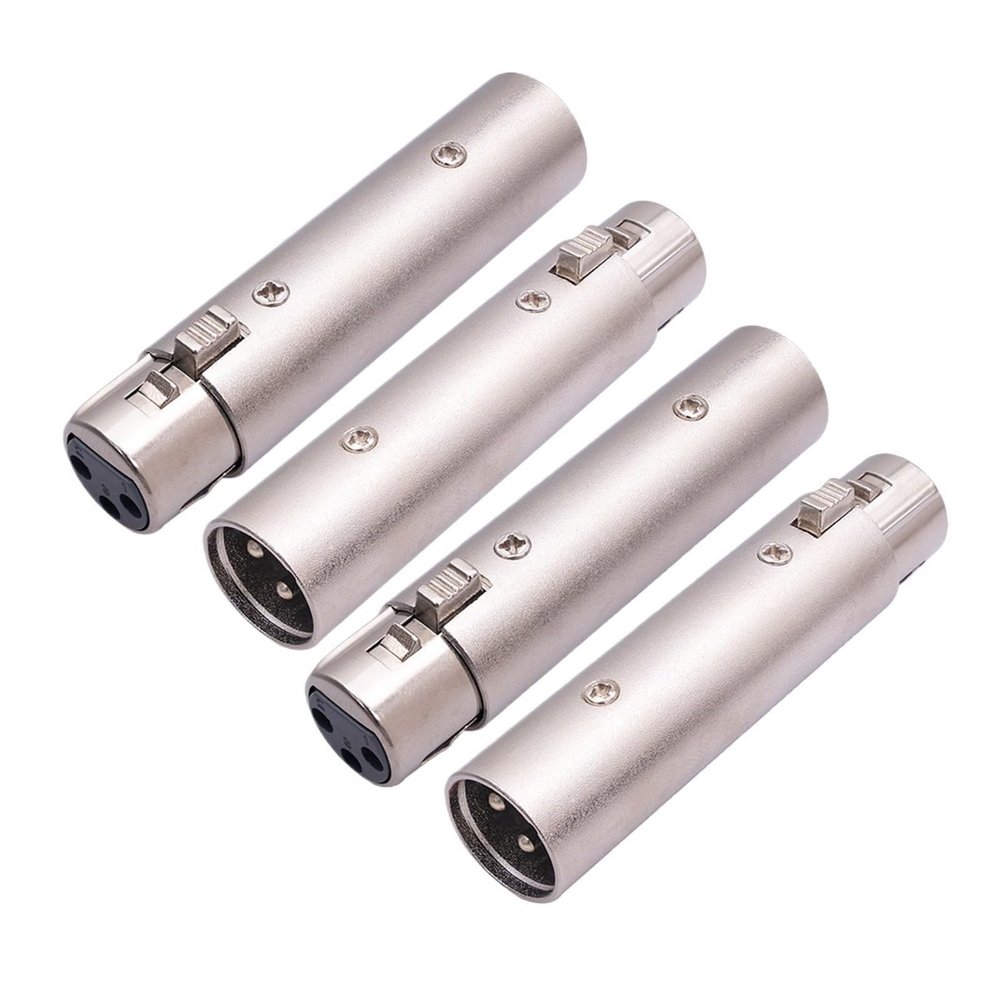 CTGFBUW 2PCS/4PCS Adapter Male to Female to Microphone Audio Converter 3 Pin Cable(4PCS)