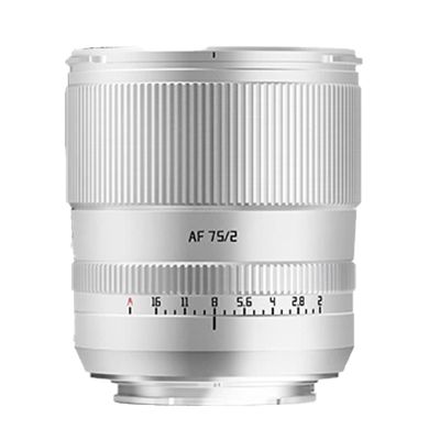 Lens Compatible for Sony E 75mm F2 Full Frame Auto Focus Portrait Lens A6400 A7RIII ZVE-10 FX30 Z Z5 Z6 ZFC L(AF 75mm F2 Sliver,E-Mount(FE))