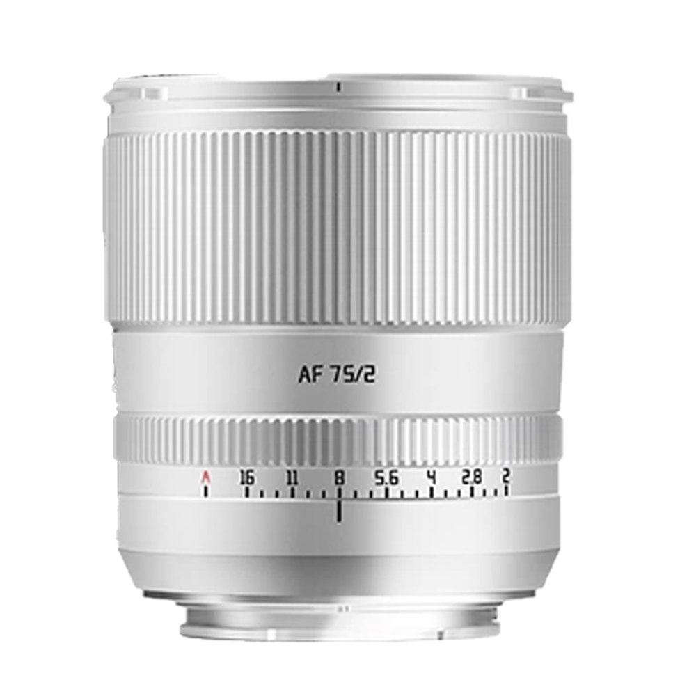 Lens Compatible for Sony E 75mm F2 Full Frame Auto Focus Portrait Lens A6400 A7RIII ZVE-10 FX30 Z Z5 Z6 ZFC L(AF 75mm F2 Sliver,E-Mount(FE))