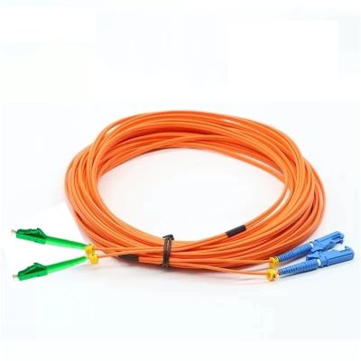 VJSUWI Fiber Patch Cable E2000-LC/APC Duplex OM1 OM2 1M 2M 3 Metres 5M 7M 10Mtr Multimode Fiber Optic Jumper DX MM 50m 30m 20m E2000 E2k (30 m 2pcs OM1 ()