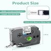 10-Pack TZe-231 Label Maker Tape Compatible for Brother TZe 12mm 0.47 Inch Laminated White Tz-231 Label Refill Work with Ptouch PT-D220 200 202 210 PTD600 PTD400 PTH100 PTH110 PT1280 Label Maker view 3