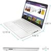 HP 14" HD Business Laptop, Intel Celeron N4500, 8GB DDR4 RAM, 64GB eMMC + 1TB SSD, Copilot AI, Win11 Home in S Mode, 1 Year Microsoft 365 Included, Snowflake White with TGY Accessories view 3