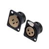 CTGFBUW 1pc 3Pin Male Female Socket Audio Microphone Jack Plug Connector(1xM-1xF-Red) view 2