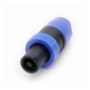 CTGFBUW 1pc Speaker 4Pin Plug Cable Connectors 4 Pole Male Audio Connector(Blue) view 1
