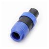 CTGFBUW 1pc Speaker 4Pin Plug Cable Connectors 4 Pole Male Audio Connector(Blue) view 2