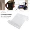 Asixxsix Treadmill Tablet Holder, Exercise Bike Reading Stand Acrylic Book Holder, Treadmill Book Holder Acrylic Reading Rack for Gym Exercising Tablet Magazines Books (Transparent) view 3
