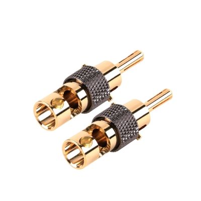 CTGFBUW 2pcs Plug Audio Male Wiring Connector Speaker Terminal Jack