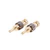 CTGFBUW 2pcs Plug Audio Male Wiring Connector Speaker Terminal Jack view 4