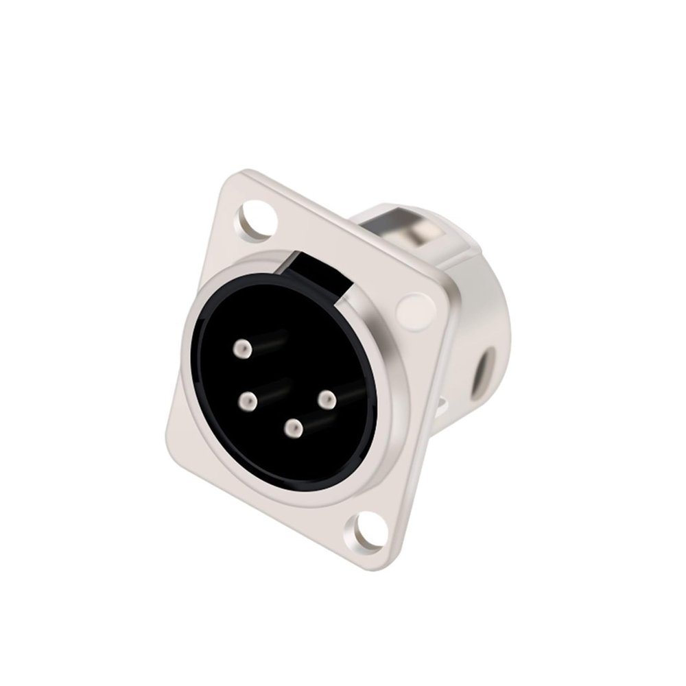 CTGFBUW 1PC Connector 4pins Male Plug Compatible Microphone Audio
