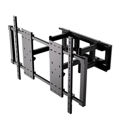 HILLPORT TV Wall Mount Bracket for 75-130 inch TVs, Swivel Tilt Extension Level TV Mount, Max VESA 1000x600mm, Holds up to 330lbs & 11" 16" 22" Wood Studs with Hole Drilling Template HP-DY1100S