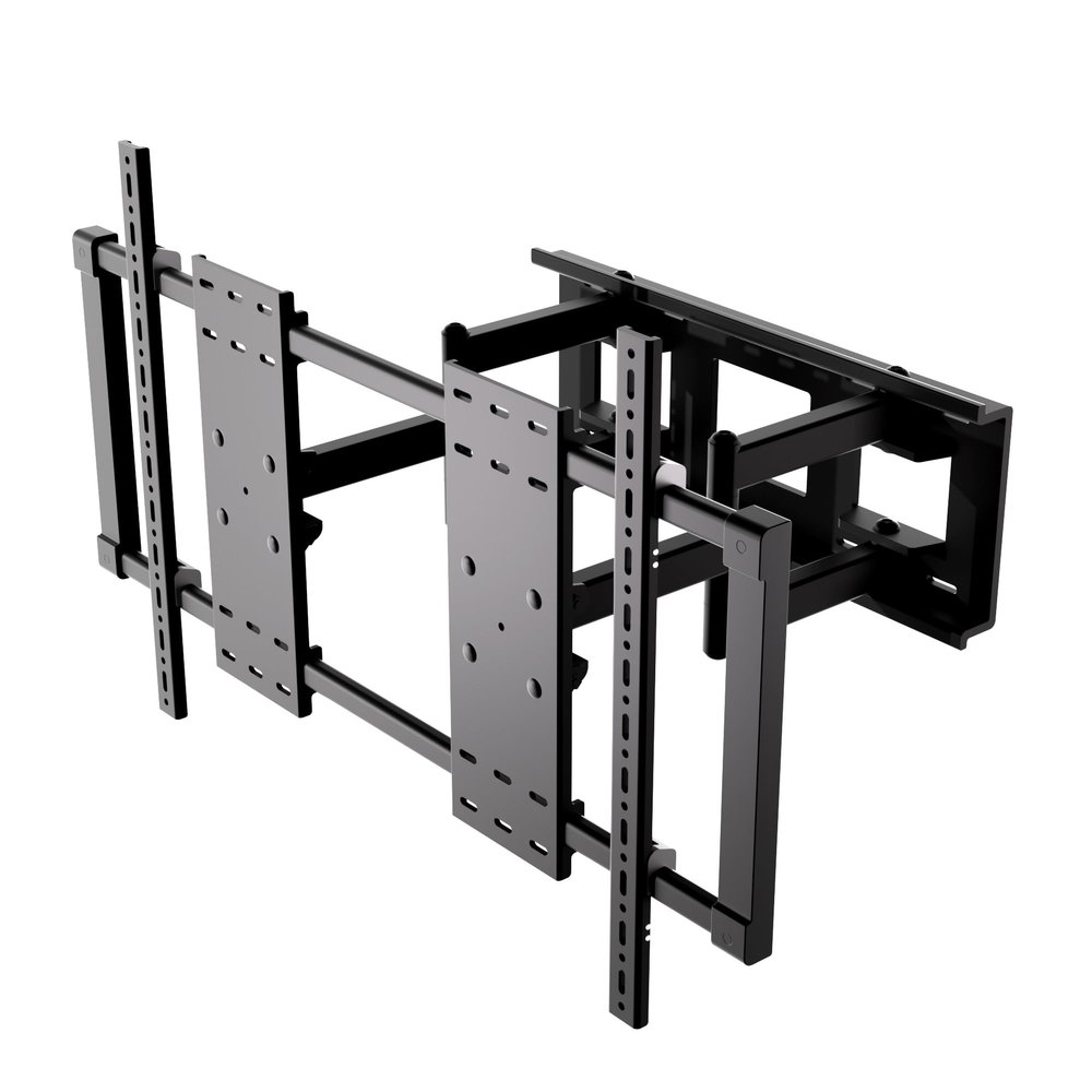 HILLPORT TV Wall Mount Bracket for 75-130 inch TVs, Swivel Tilt Extension Level TV Mount, Max VESA 1000x600mm, Holds up to 330lbs & 11" 16" 22" Wood Studs with Hole Drilling Template HP-DY1100S
