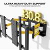 HILLPORT TV Wall Mount Bracket for 75-130 inch TVs, Swivel Tilt Extension Level TV Mount, Max VESA 1000x600mm, Holds up to 330lbs & 11" 16" 22" Wood Studs with Hole Drilling Template HP-DY1100S view 3