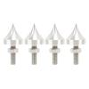 HiFi Speaker Spike, Shockproof Stainless Steel Speaker Isolation Feet Spikes for Amplifier CD DVD Player, Adjustable Height Speaker Damping Feet with Fine Tuning Balance Nut, 4pcs (M6) view 3