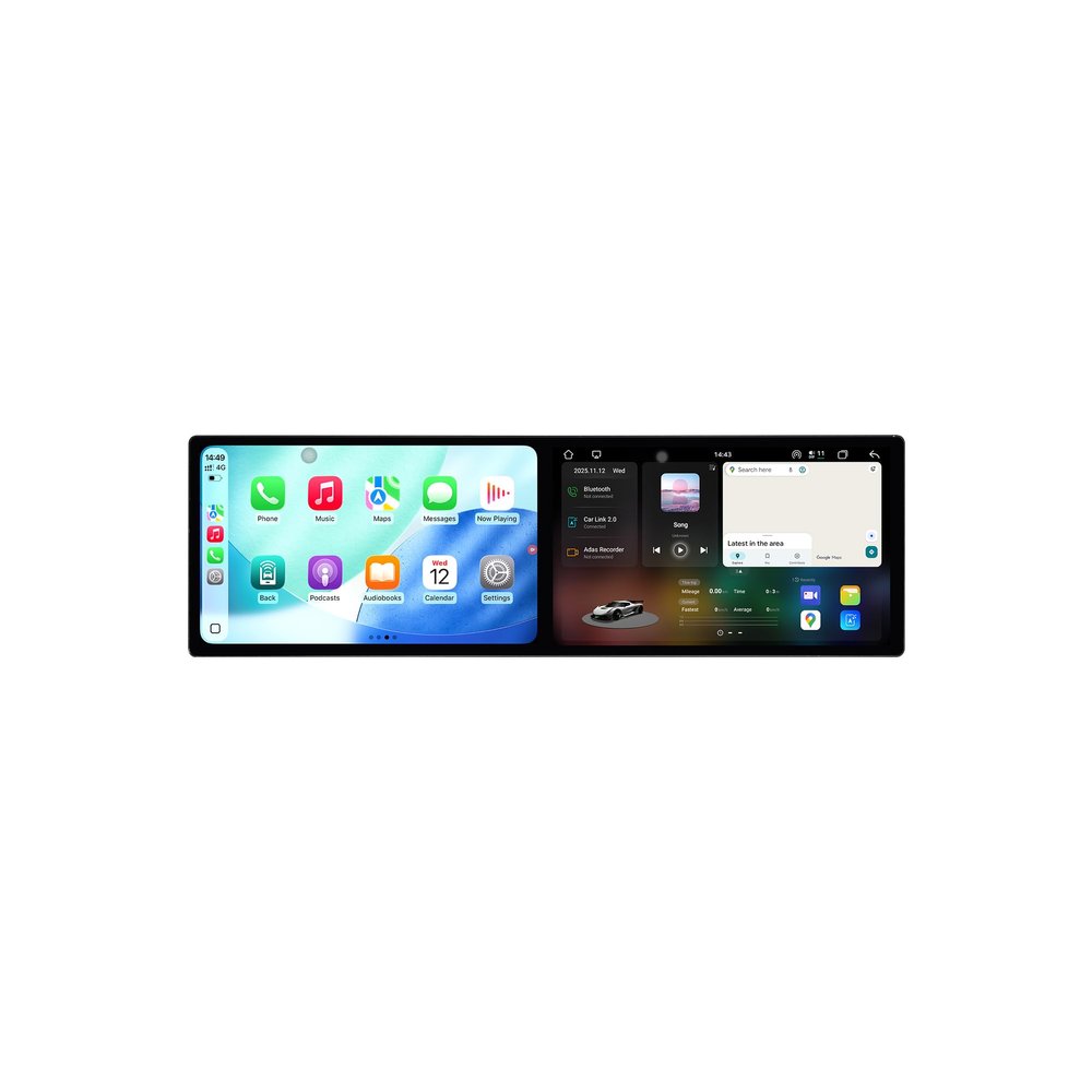 Lizpofly Double 9.1 inch 12+256GB Android 15 HD Car Radio for BMW 5 Series 2011-2017 CIC/NBT Head Unit Wirless Carplay GPS Navigation Screen Upgrade Multimedia Player Android Auto