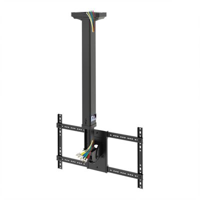 Adjustable Ceiling TV Mount Bracket for 40-65 inch Flat Screen TVs - Telescoping Lift with 45kg Capacity, Max VESA 600x400mm, Black
