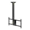 Adjustable Ceiling TV Mount Bracket for 40-65 inch Flat Screen TVs - Telescoping Lift with 45kg Capacity, Max VESA 600x400mm, Black view 1