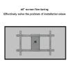 Adjustable Ceiling TV Mount Bracket for 40-65 inch Flat Screen TVs - Telescoping Lift with 45kg Capacity, Max VESA 600x400mm, Black view 3