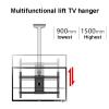 Adjustable Ceiling TV Mount Bracket for 40-65 inch Flat Screen TVs - Telescoping Lift with 45kg Capacity, Max VESA 600x400mm, Black view 4