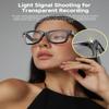 Jxpuk AI Smart Glasses for Women Men 160+Languages,Bluetooth Glasses with Open Ear Speaker,Voice Control, Hands-Free Calls & Built-in Microphone for Music/Work290mAh Blue Light Glasses view 2