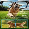 Jxpuk AI Smart Glasses for Women Men 160+Languages,Bluetooth Glasses with Open Ear Speaker,Voice Control, Hands-Free Calls & Built-in Microphone for Music/Work290mAh Blue Light Glasses view 4
