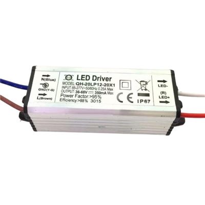 VRTLYJU Led Driver AC85-277V to 6-36x1W 6w 10w 15w 20w 30w 36w 300mA Waterproof Lighting Power Adapter Supply for LED lamp(6-10x1W 350mA)